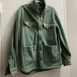 BLANKNYC fleece shacket in diamond hands